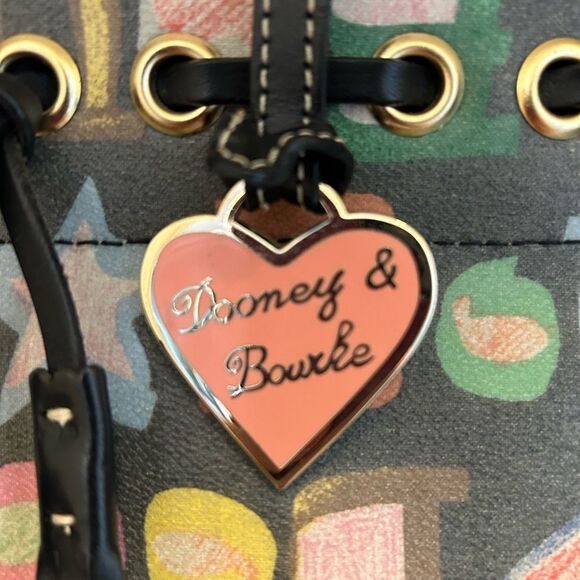 Dooney & Bourke Satchel with Vibrant D&B Pattern - Picture 3 of 4